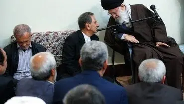 تصویری از گفتگوی رهبری با جهانگیری