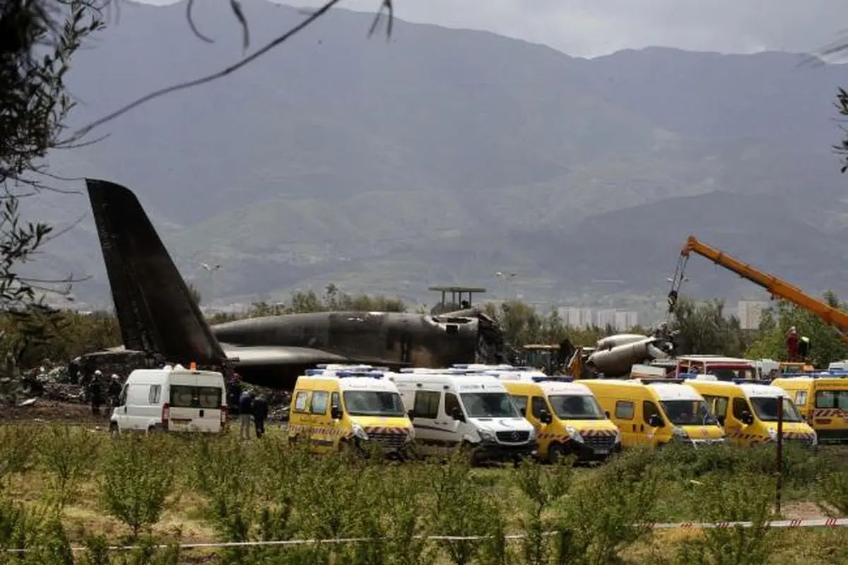 نزدیک به ۲۶۰ کشته بر اثر سقوط هواپیما در الجزایر