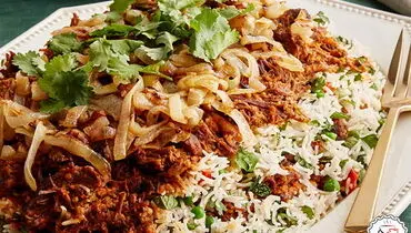 بریانی گوشت غذای معروف هندی