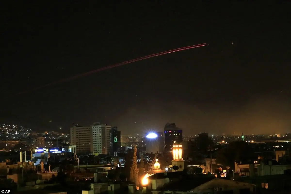 فیلم عملکرد پدافند هوایی سوریه