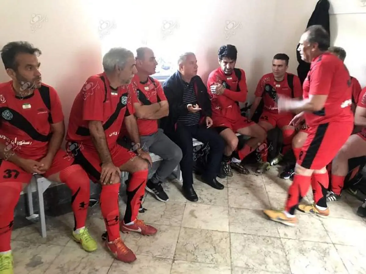 پروین در جمع پیشکسوتان پرسپولیس +عکس