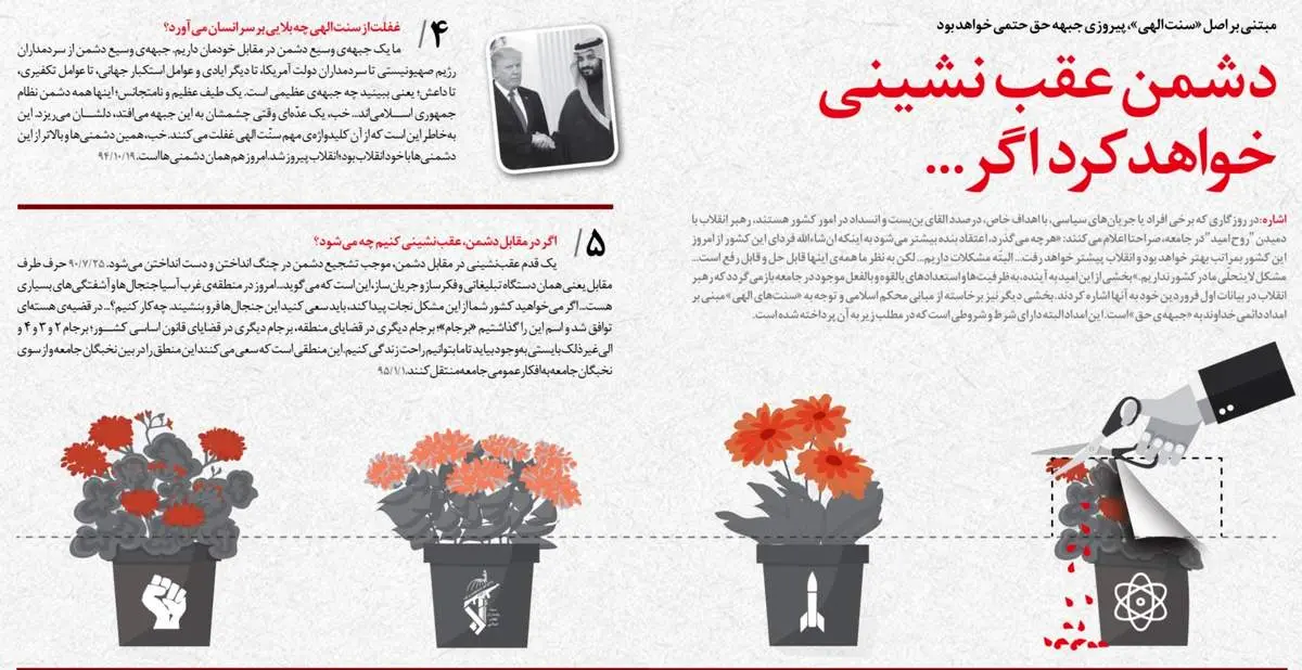 تصویر معنی‎داری که نشریه دفتر رهبری منتشرکرد