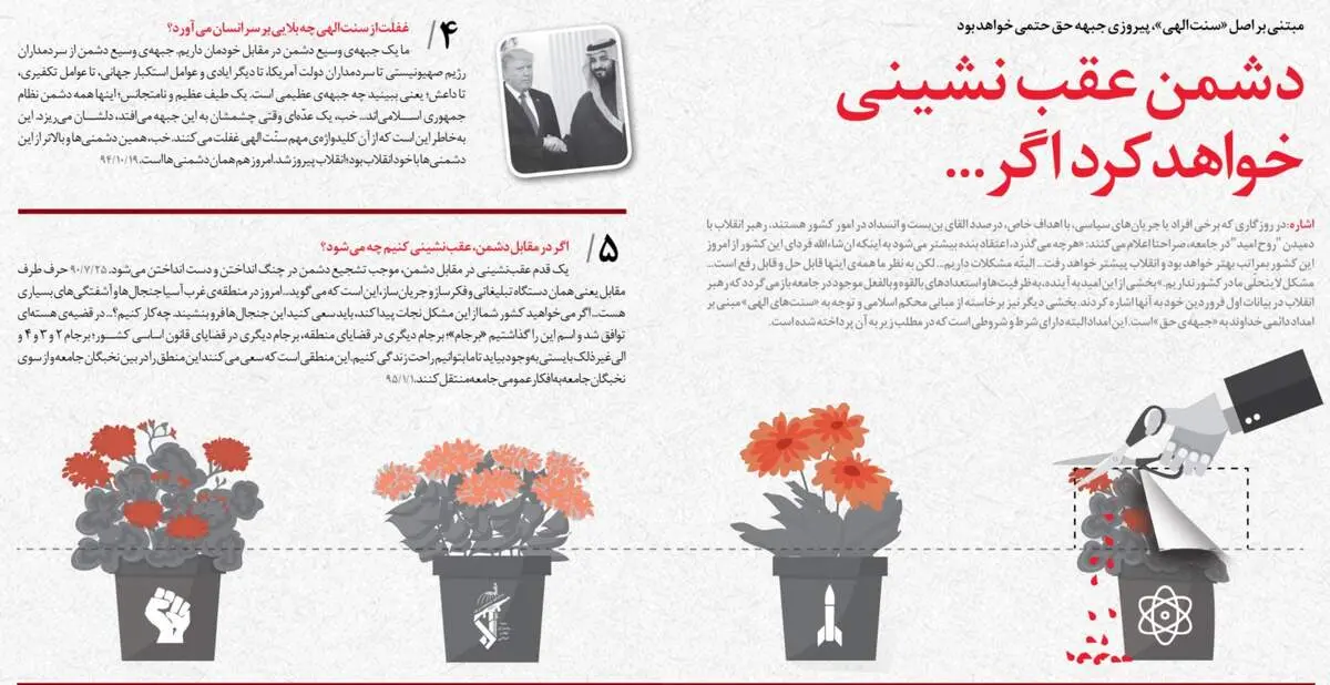 تصویر معنی‎داری که نشریه دفتر رهبری منتشرکرد