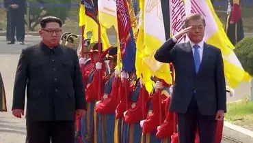«اون» پیاده از مرز عبور و با رئیس جمهور کره جنوبی دیدار کرد