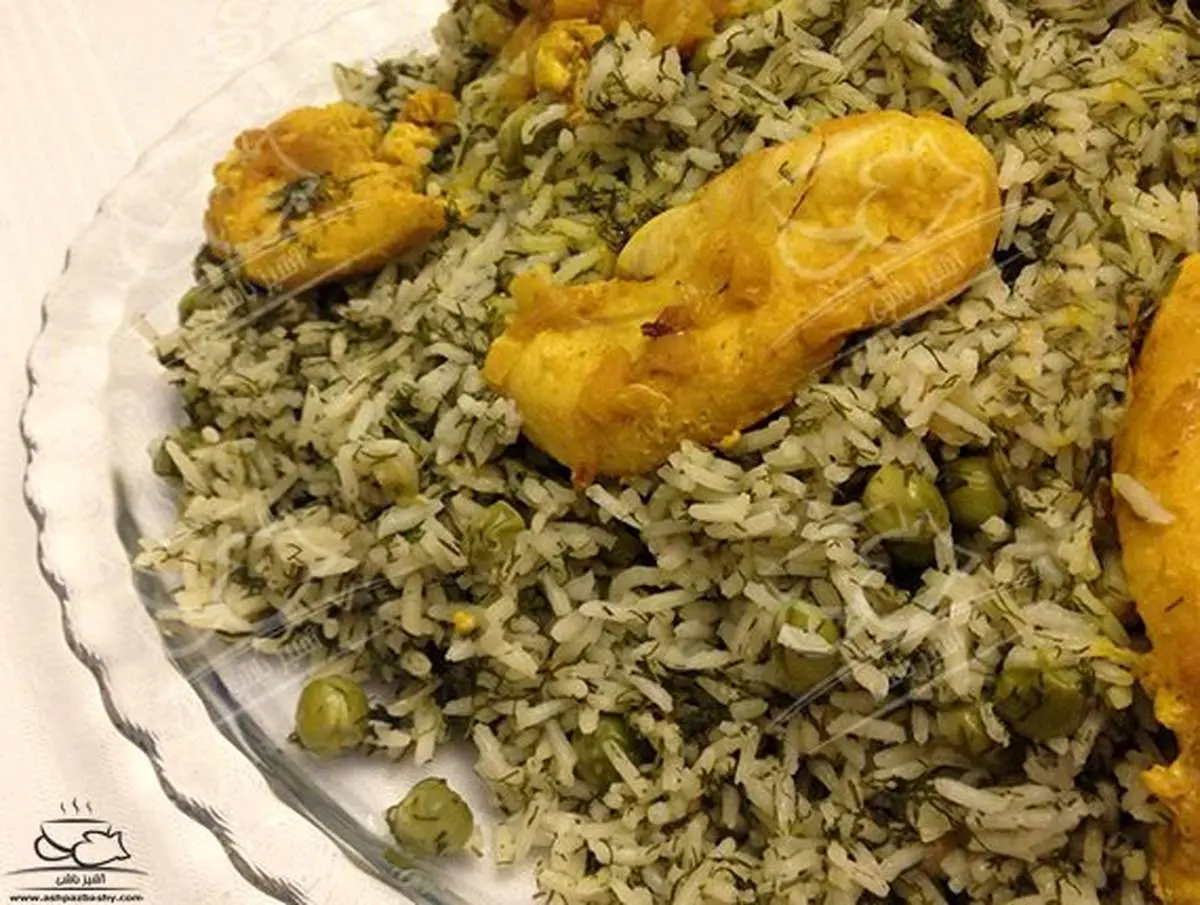 نخود پلو با مرغ غذایی خوشمزه و راحت