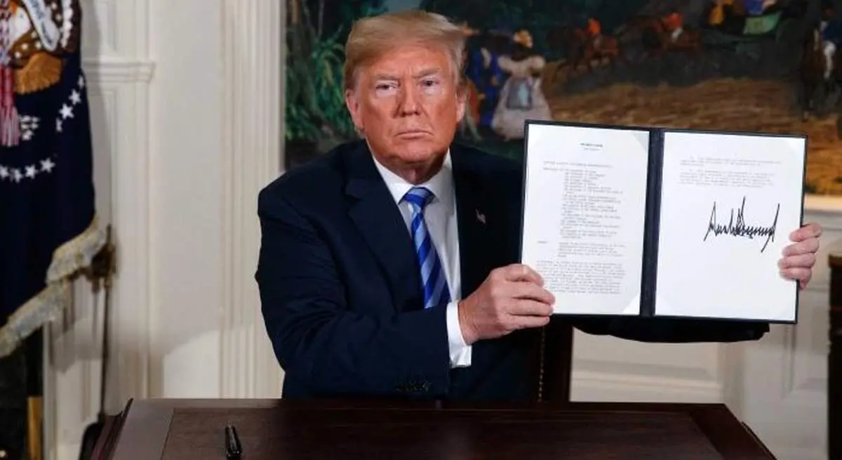 ترامپ: از توافق هسته‌ای ایران خارج می‌شویم و سخت‌ترین تحریم‌های اقتصادی را اعمال می‌کنیم