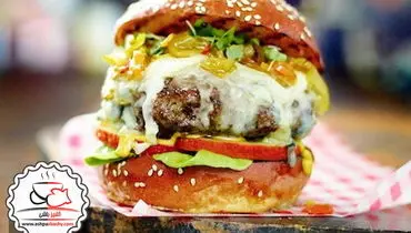 طرز تهیه برگر بلوچیز و سیب