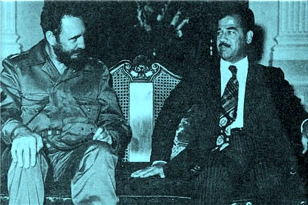 صدام حسین و فیدل کاسترو