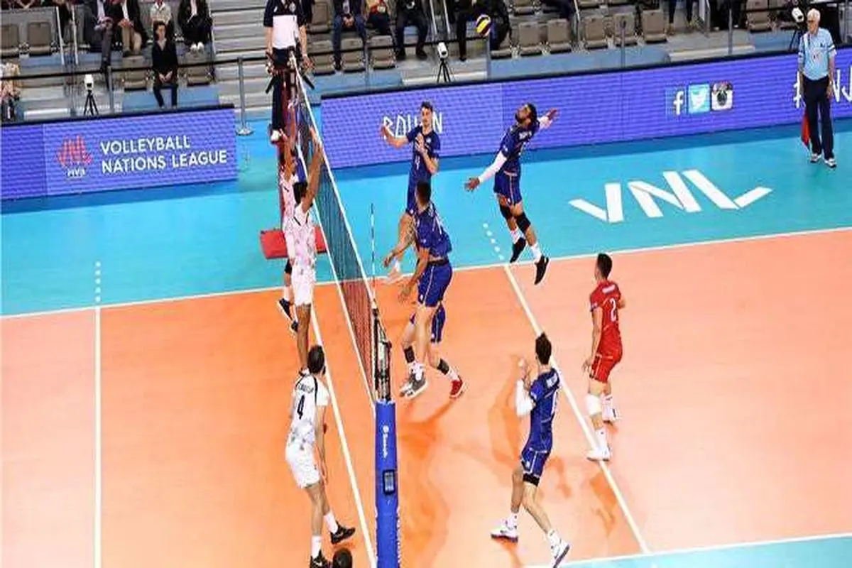 آغاز لیگ ملت‌های والیبال ۲۰۱۸ با شکست ایران مقابل فرانسه