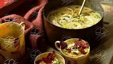 سوپ سیب زمینی با طعمی متفاوت
