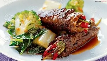 طرز تهیه رول گوشت به روشی متفاوت