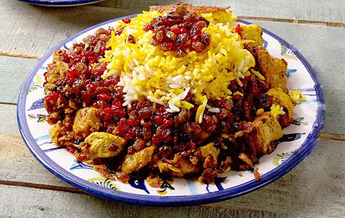 طرز تهیه مانی پلوی مجلسی با مرغ