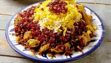طرز تهیه مانی پلوی مجلسی با مرغ