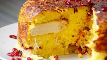 طریقه‌ی درست کردن ته چین مرغ در فر