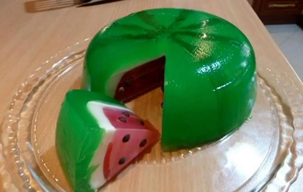 ژله هندوانه ای ۳ بعدی