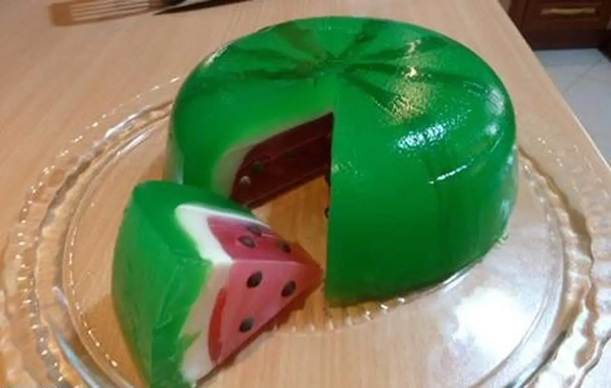 ژله هندوانه ای ۳ بعدی