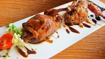 طرز تهیه بلدرچین در سس پرتقال و عسل
