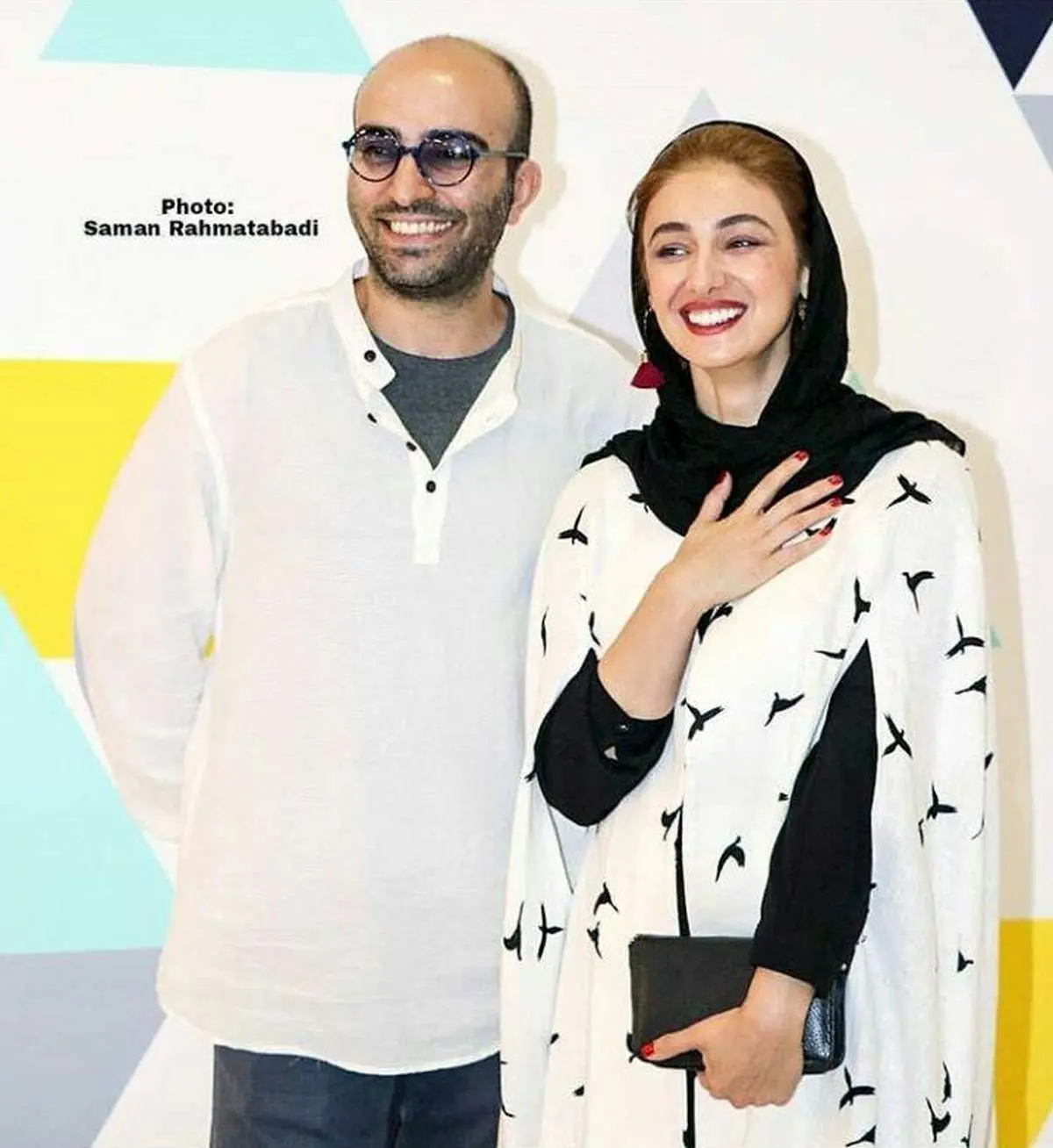 ویدا جوان و همسرش