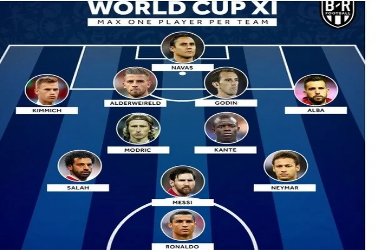 جام جهانی شروع نشده تیم منتخب معرفی شد! +عکس
