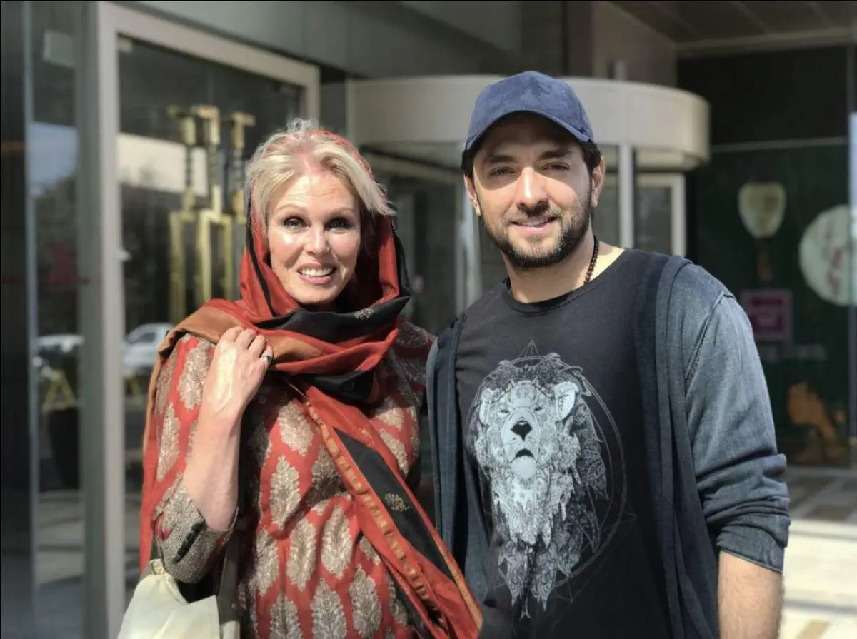 بهرام رادان در کنار بازیگر زنِ انگلیسی +عکس