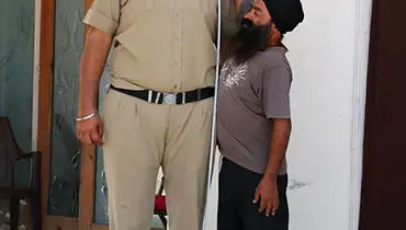 قدبلندترین افسر پلیس جهان! +عکس