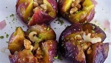 دسر مقوی انجیر و گردو مخصوص سالمندان