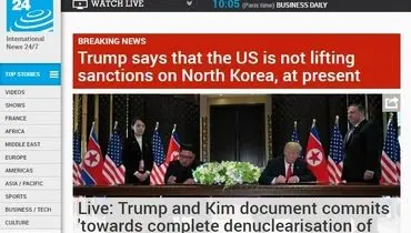 ترامپ اعلام کرد فعلا از لغو تحریم‌های کره خبری نیست+عکس