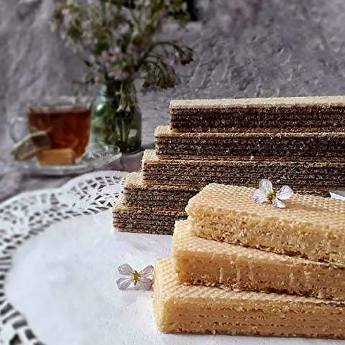 این ویفرهای خوشمزه با چای میچسبه!
