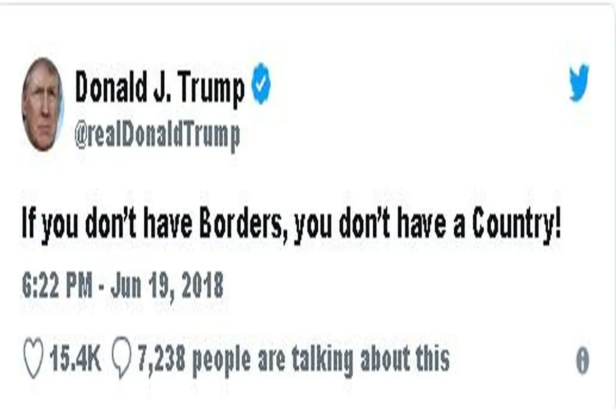 ترامپ: اگر مرز ندارید، کشور هم ندارید