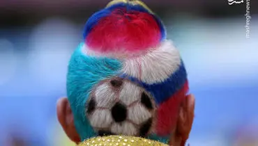 اوج هنر یک آرایشگر در جام جهانی +عکس