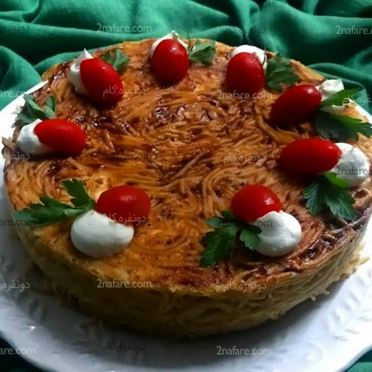 طرز تهیه کیک ماکارونی ، یک غذای خوشمزه و زیبا