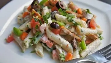 چیکن پاستا سریع و آسان