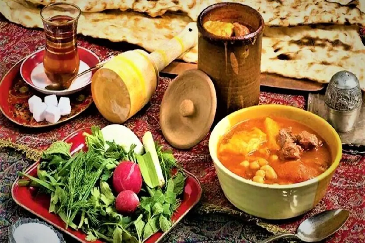 طرز تهیه یک آبگوشت خوش رنگ و لعاب