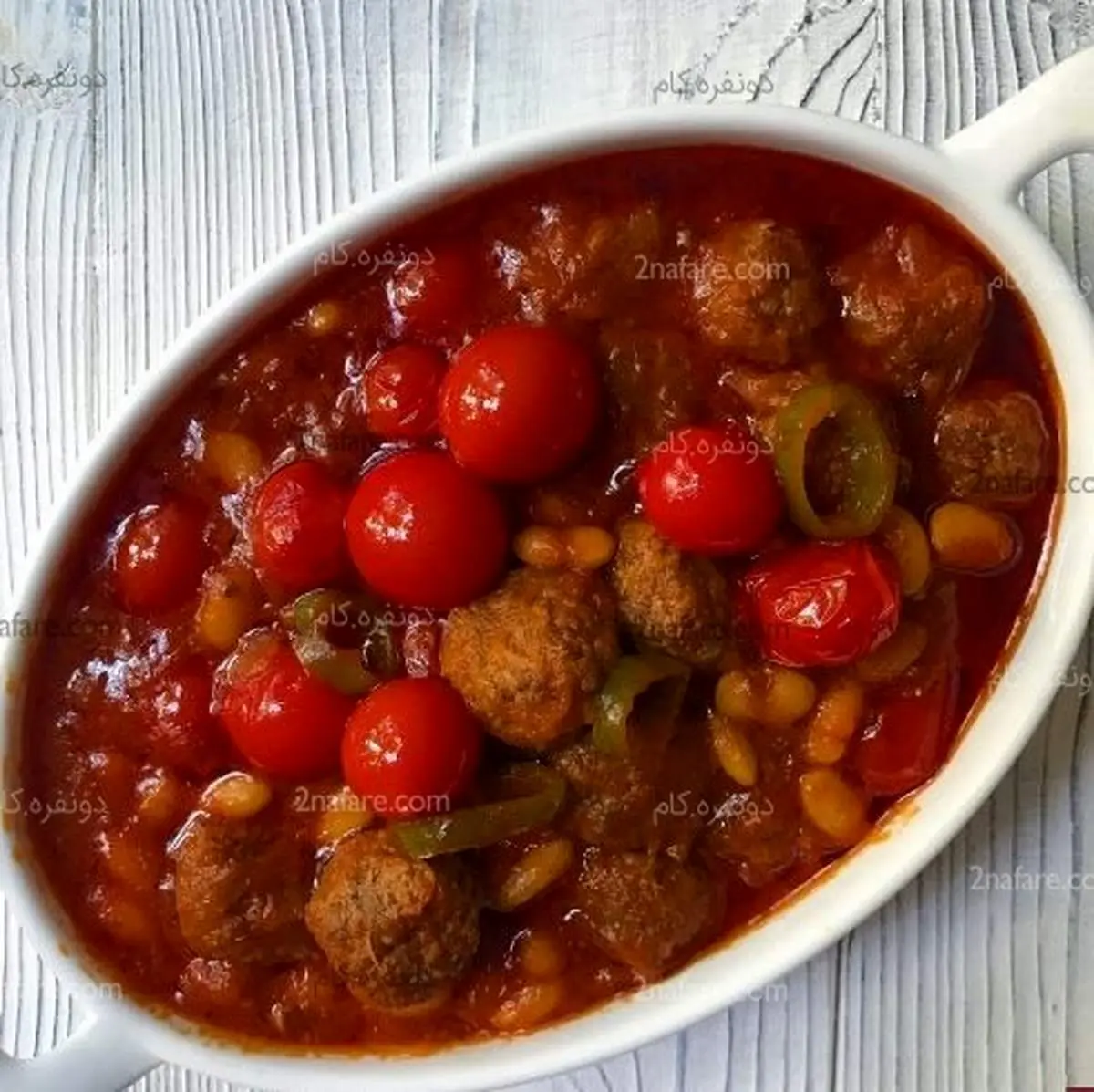 طرز تهیه خورشت لوبیا سفید با کوفته قلقلی