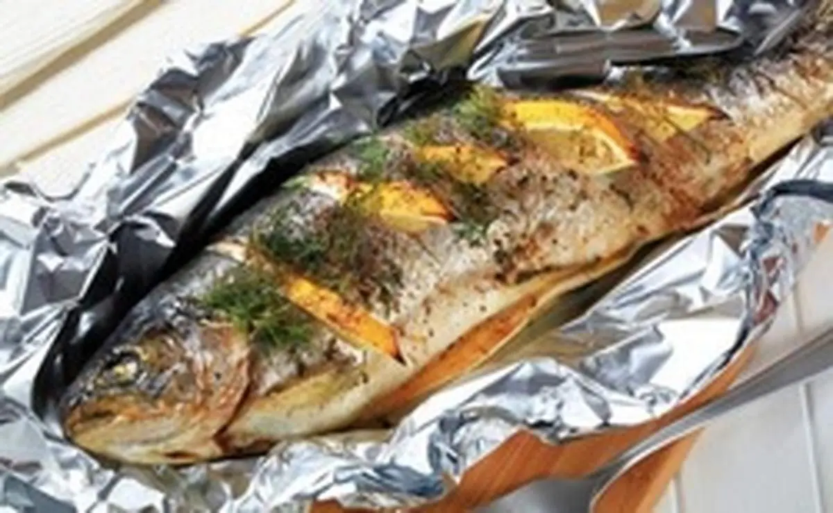 طرز تهیه ماهی قزلآلا با سس مرزه
