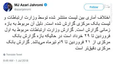 توضیح جهرمی درباره اختلاف آماری لیست تخصیص ارز