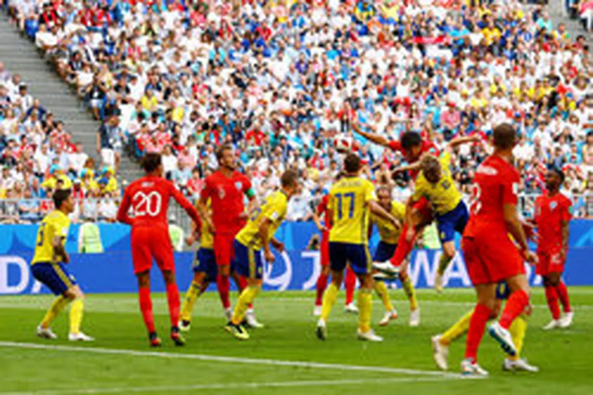 صعود تیم ملی انگلیس به جمع چهار تیم برتر جام