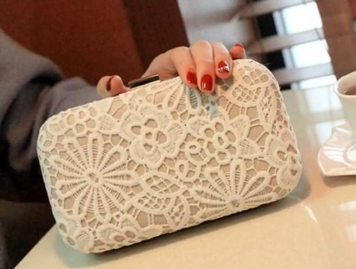 جدیدترین مدل کیف عروس نگین دار و مرواریدی