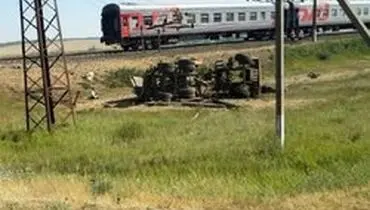 برخورد قطار با یک کامیون در روسیه با ۲ کشته