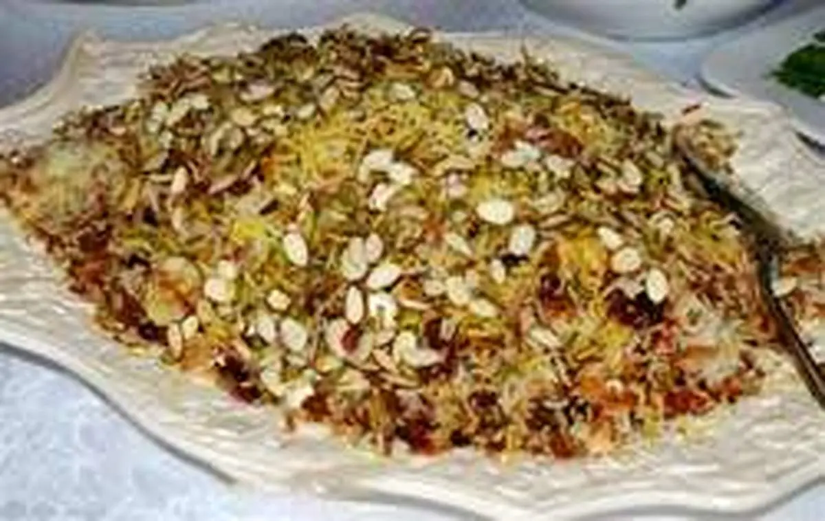 طرز تهیه رشته پلو بدون گوشت