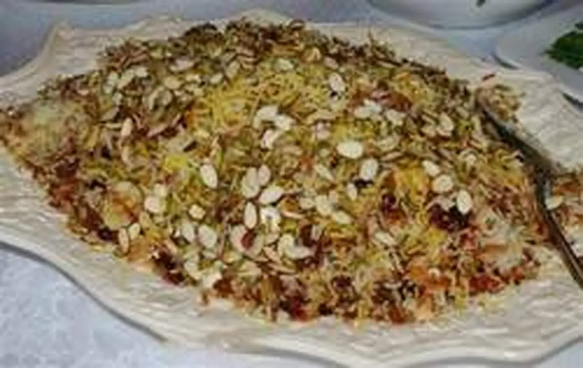 طرز تهیه رشته پلو بدون گوشت