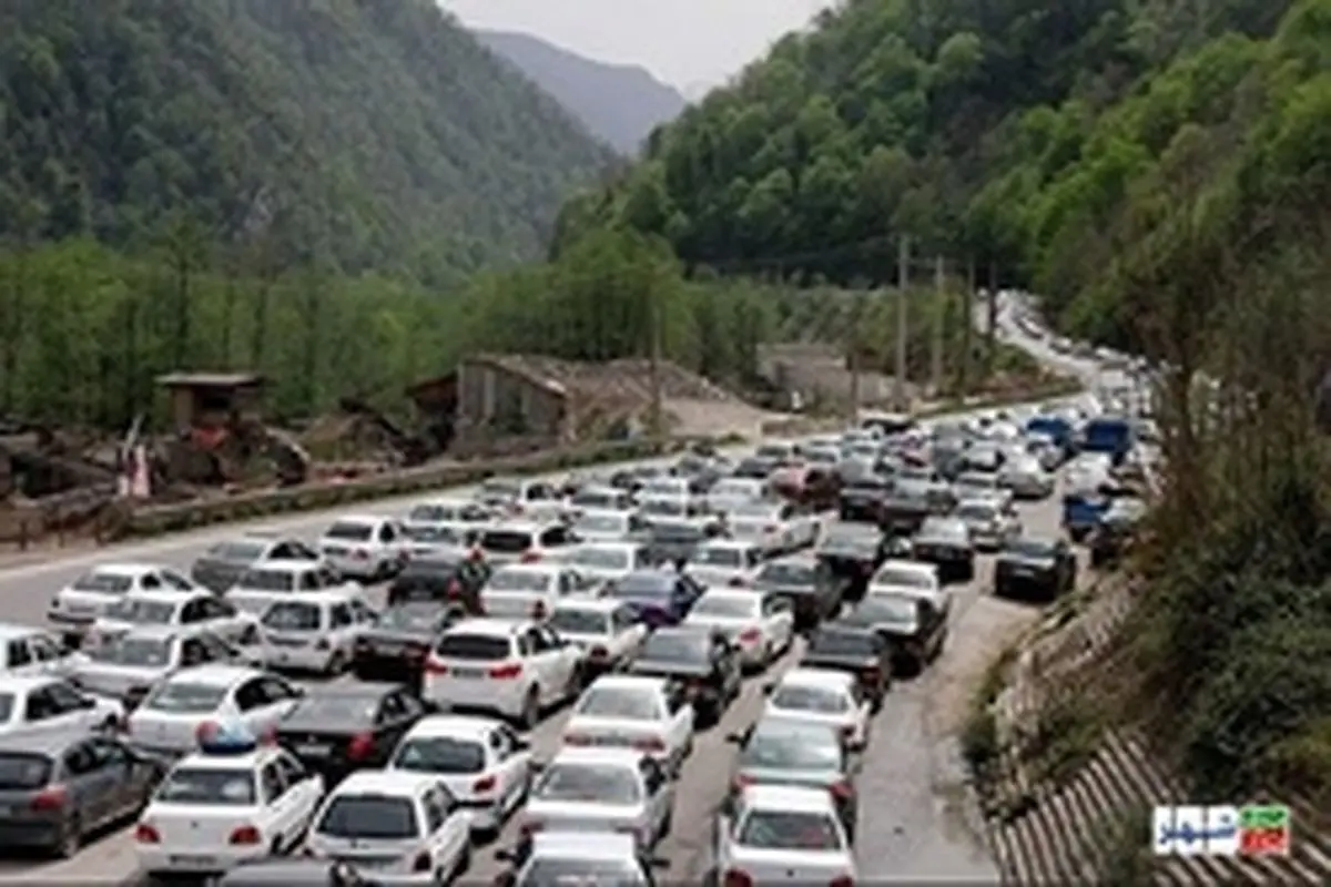 ترافیک در جاده چالوس و آزادراه کرج-تهران