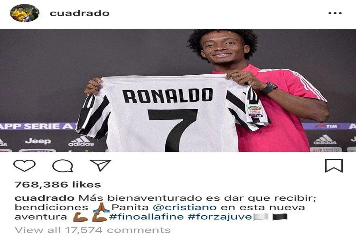 واکنش شماره هفت یوونتوس به پوشیدن پیراهنش توسط رونالدو