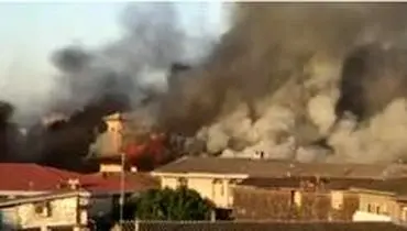 قدیمی‌ترین مسجد مازندران آتش گرفت