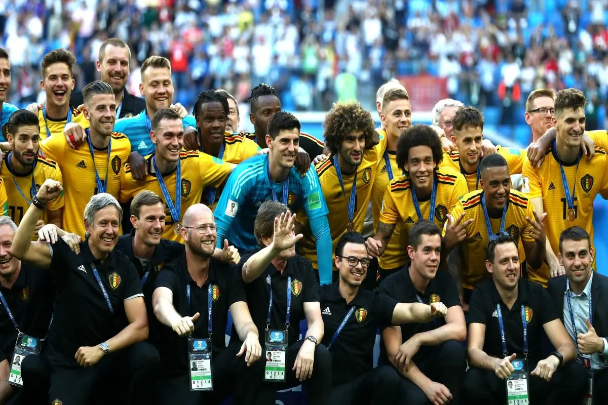 بلژیک مقتدرانه در رده سوم جام جهانی روسیه ایستاد