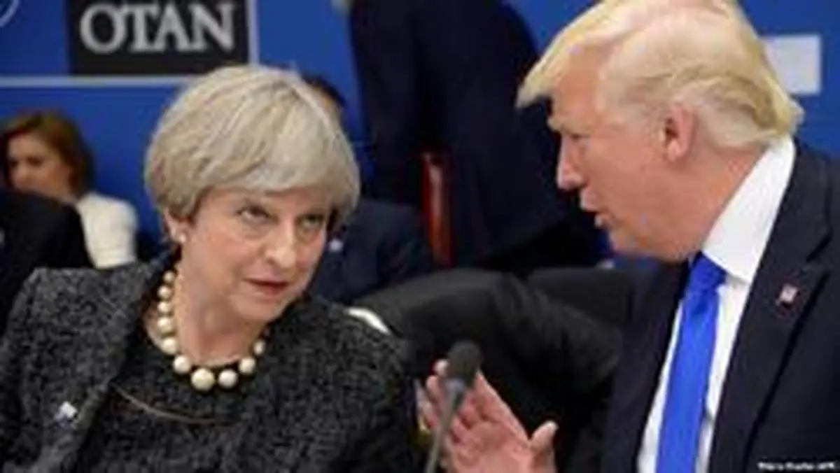 توصیه ترامپ به ترزا می در سفر به انگلیس
