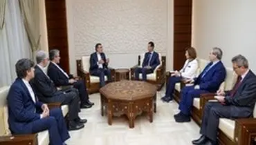 دیدار جابری ‌انصاری با رئیس جمهوری سوریه