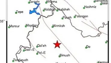 زلزله‌ ۴.۲ ریشتری در تازه آباد کرمانشاه