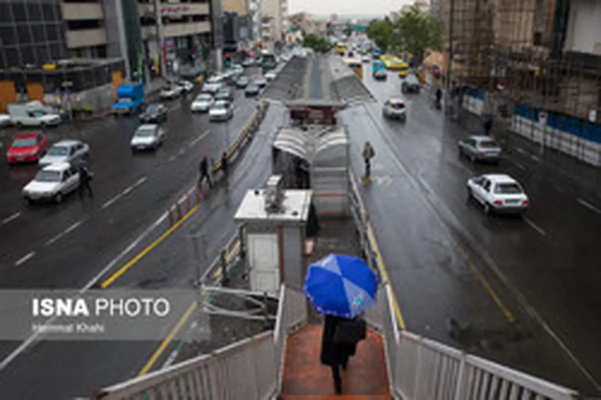 بارش های پراکنده در تهران
