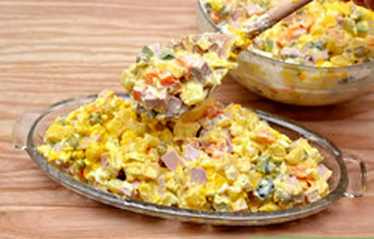 دستور تهیه سالاد روسی